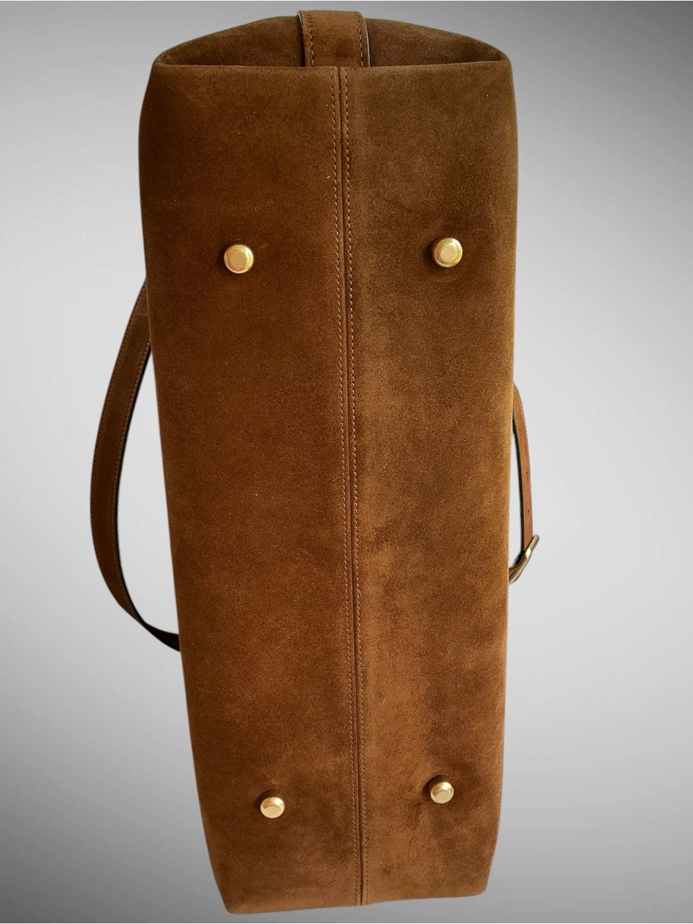 NWT Coach Soft Empire Carryall 40 Warm Brown Suede Leather Laptop Bag CBN42 - Picture 13 of 15